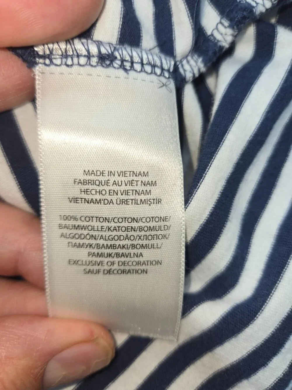 Polo Ralph Lauren Classic Fit Navy Striped Polo XL